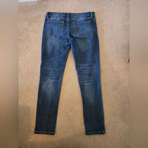 Distressed skinny jeans Size 13 or 30 inch waist. - Picture 2 of 5